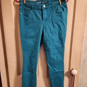 Old Navy Rockstar Teal Jeans